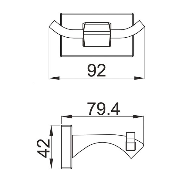 Крючок для ванной комнаты GAPPO G0705-29,