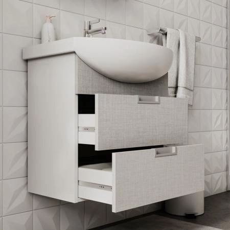 Тумба для ванной Volna Vario Sf 60.2Y Софт/белый подвесная (Балтика) раковина отдельно