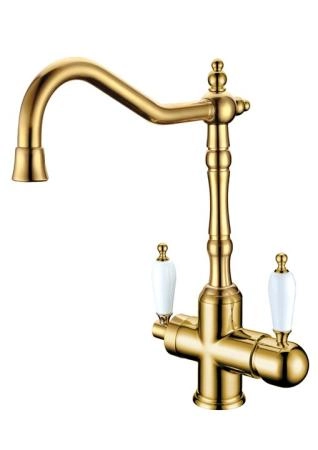 Смеситель для кухни Boheme с краном TRADIZIONALE ORO 112