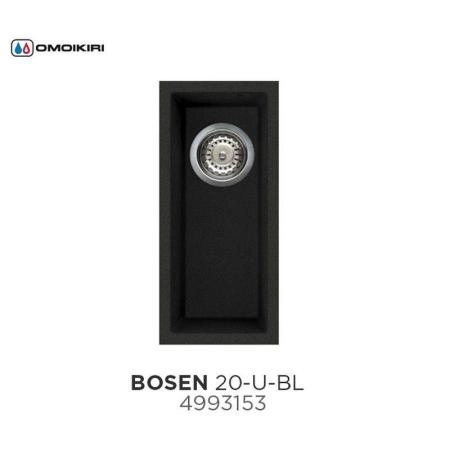 Кухонная мойка Omoikiri Bosen 20-U-BL 4993153, 200х440, черный