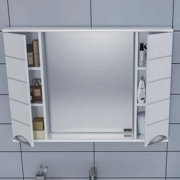 Зеркальный шкаф СаНта Родос 100 106018, с подсветкой