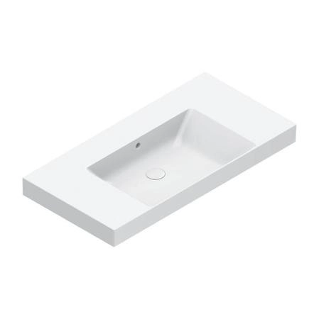 Catalano Zero Раковина 100x50см чаша в центре, без отв., цвет: белый глянцевый