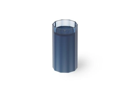 Dea Design раковина 480x456xh900 мм, напольная, прозрачная смола, донный клапан с крышкой в цвет раковины, цвет Royal Blue R7