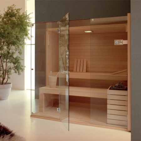 Effegibi Sky Corner 80 Био-Сауна 200x180xх201см, угловая SX, цвет: канадский хемлок