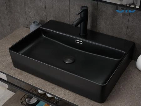 Раковина Gid Bm9256 на столешницу 60 Черный матовый