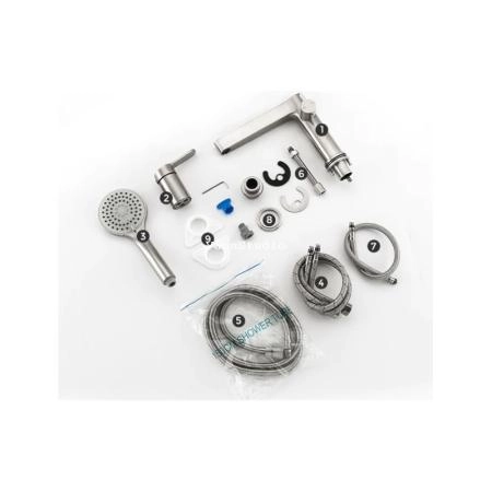 Смеситель Gappo G1199-30 на борт ванны врезной на 3 отверстия, хром