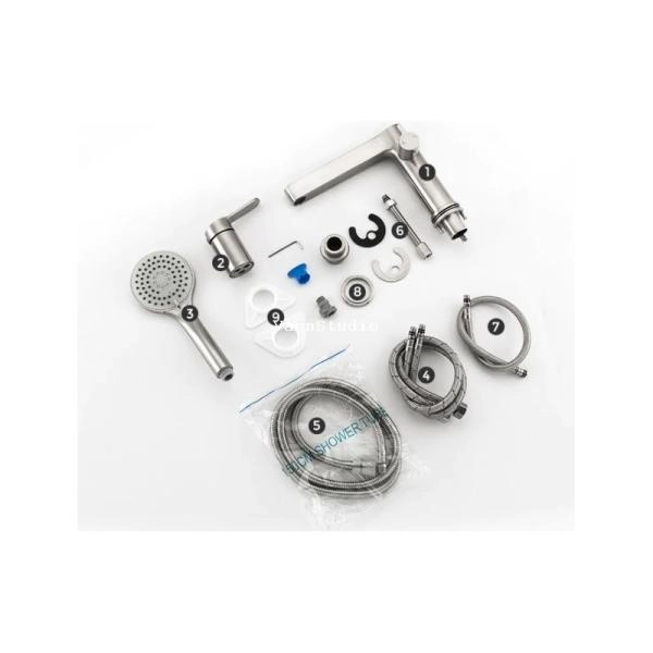 Смеситель Gappo G1199-30 на борт ванны врезной на 3 отверстия, хром