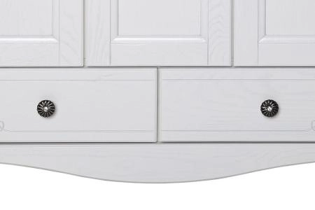 Тумба под раковину ASB-Woodline Салерно 80 патина серебро