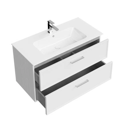 Тумба Kerama Marazzi PIANO CLASSIC ПИАНО КЛАССИК PIA.CL.95\WHT.M подвесная 95 см, 2 ящика, ясень белый матовый