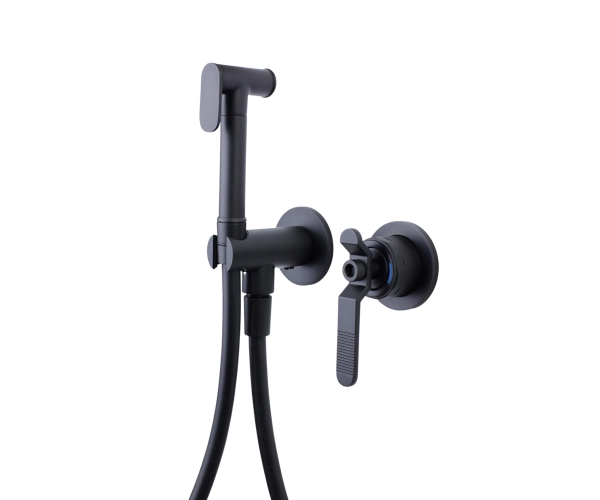 Гигиенический душ встраиваемый со смесителем 1760 ЛОФТ 3253SB черный
