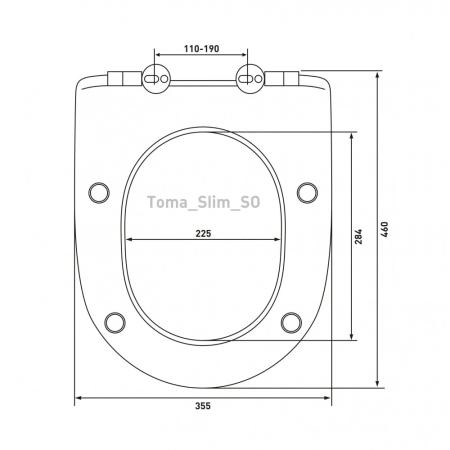 Сиденье BERGES Toma slim SO 17603