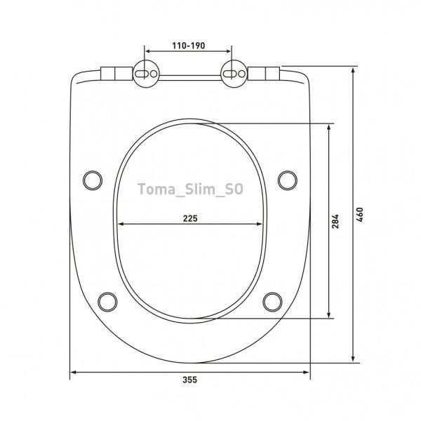Сиденье BERGES Toma slim SO 17603