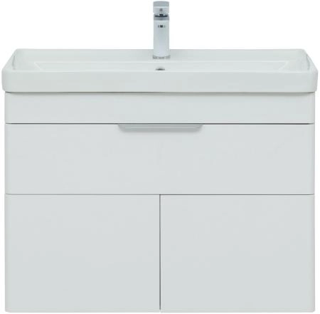 Тумба под раковину Aquanet Ирис new 815 белый глянец (1 ящик, 2 дверцы)