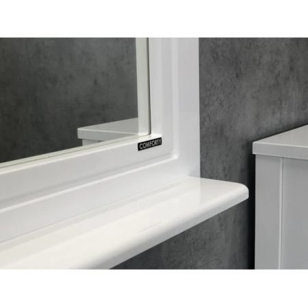 Зеркало Comforty Павия-100 белый глянец