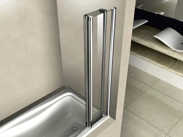 Шторка на ванну Cezares PRATICO-V-5-120/140-C-Cr