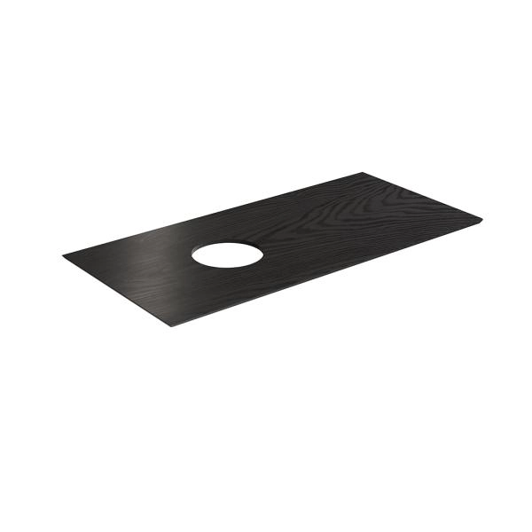 Столешница Kerama Marazzi ICONICO ИКОНИКО CO5.KM6012G0291R\100 Манифик вуд 100 см, черная матовая, без отверстия под смеситель