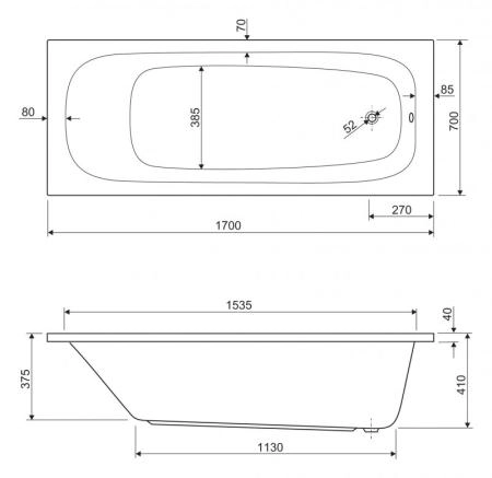 Ножки для ванны Cezares LEG-KIT-100 универсальные