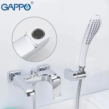 Смеситель Gappo G3250-8 для ванны длинный излив хром