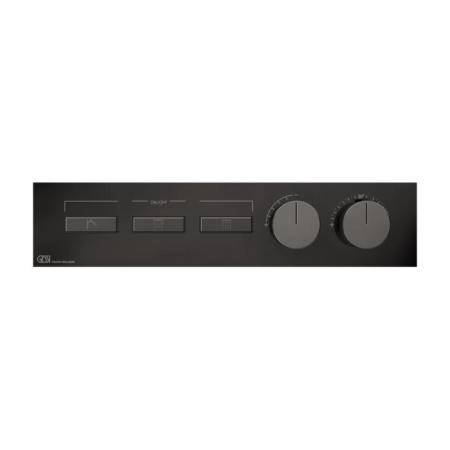 Gessi Hi-Fi Термостат для душа, с включением до 3 источников одновременно, внешняя часть, цвет: Black Metal PVD
