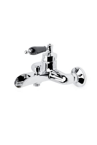 Смеситель для ванны Boheme Vogue хром с черной керамикой 223-BLC