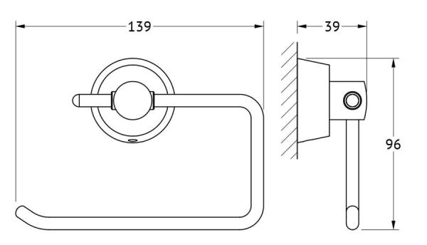 Держатель туалетной бумаги FBS Vizovice VIZ 056 хром