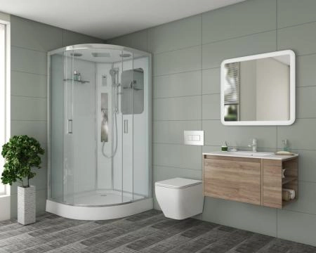 Душевая кабина Niagara Premium NG-6001-01G (900х900х2100) низкий поддон(16 см) стекло ПРОЗРАЧНОЕ