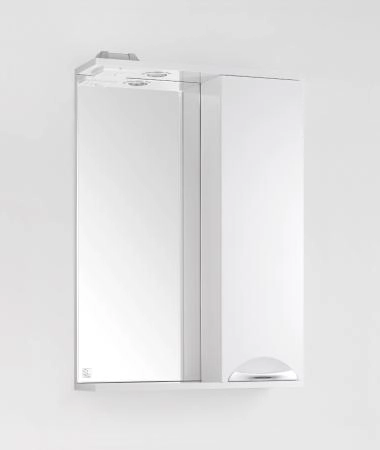 Зеркальный шкаф Style Line Elfante Жасмин 55/С с подсветкой, белый