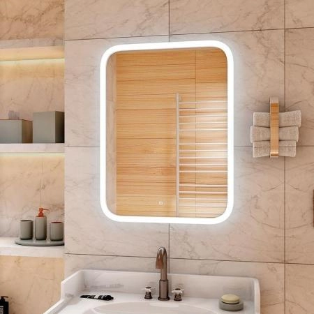 Зеркало Континент Glamour LED 900х700 c подсветкой ЗЛП941