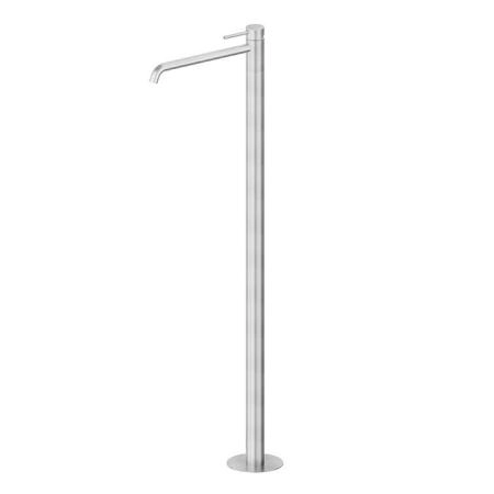 Newform X-STEEL 316 Смеситель для раковины, напольный, излив 28см., наружная часть, цвет: нержавеющая сталь