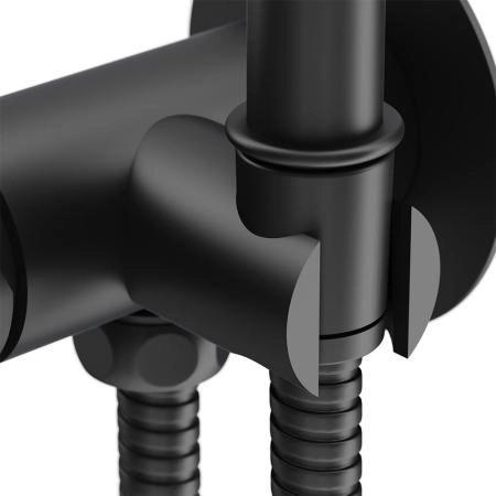 Гигиенический душ Damixa Option 217000000, с гигиеническим душем и держателем черный