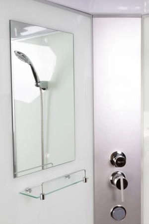 Душевая кабина Niagara NG-1101-14G 900х900х2150 низкий поддон 13см стекло матовое с полкой