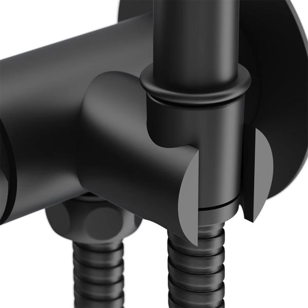 Гигиенический душ Damixa Option 217000000, с гигиеническим душем и держателем черный