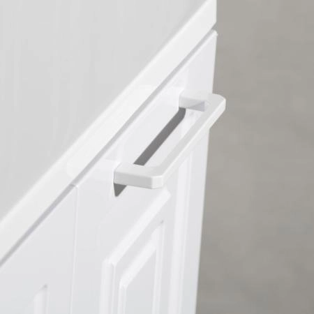 Тумба Style Line Elfante Альба (2 ящ./корзина) Барселона 90 Левая, Люкс, белый, PLUS универсальная