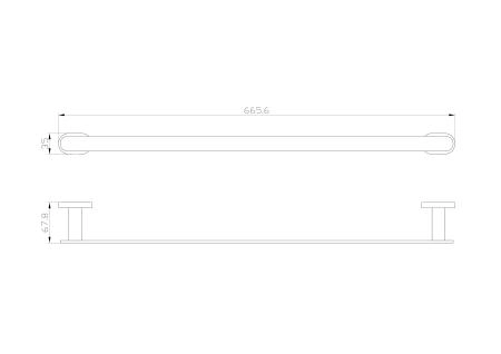 Вешалка для полотенец WONZON & WOGHAND FIRST, Хром (WW-8412)