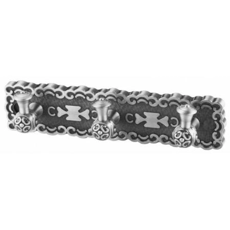 3 крючка на планке ZORG (AZR 17 SL) хром