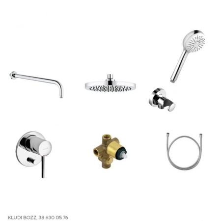 Комплект для душа KLUDI BOZZ 386300576 7 в 1
