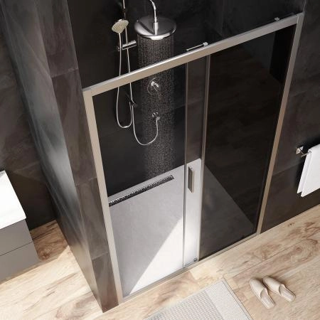 Дверь душевая в нишу AM.PM Gem W90G-120-1-195MG прозрачное, тонированное; профиль хром матовый