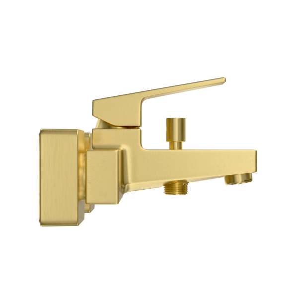 Смеситель VitrA Minimax Square  A4352025EXP настенный однорычажный брашированное золото латунь