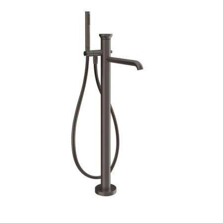 Gessi Origini Смеситель для ванны, наполньный, с ручной лейкой, в комплекте вставка., цвет: Black Metal Brushed PVD