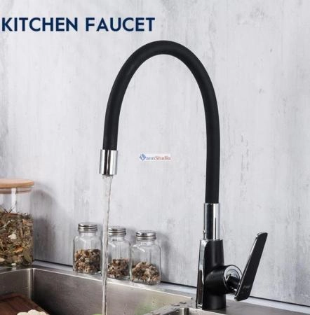 Смеситель для кухни Frap F4457 черный хром