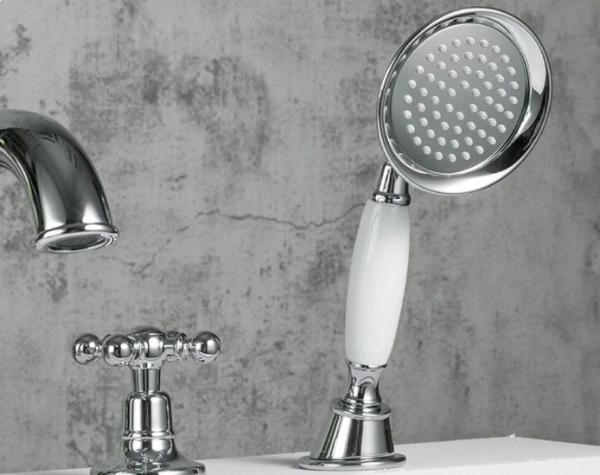 Смеситель Gappo G1189 борт ванны на 4 отверстия, хром