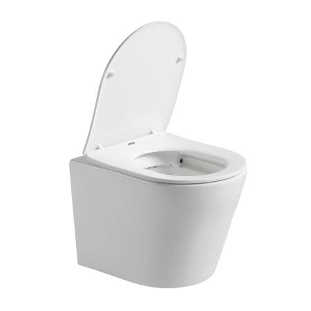 Унитаз подвесной Vincea Piatti VT1-11S, цвет белый, ультратонкое soft-close сиденье