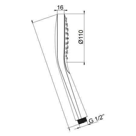 Almar Ручной душ Ø11см., пластик, цвет: Copper Brushed PVD