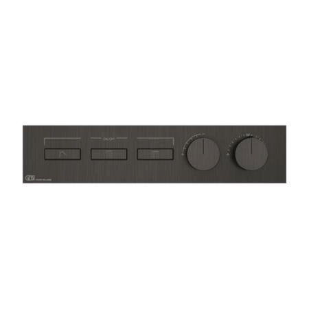 Gessi Hi-Fi Термостат для душа, с включением до 3 источников одновременно, внешняя часть, цвет: Black Metal Brushed PVD