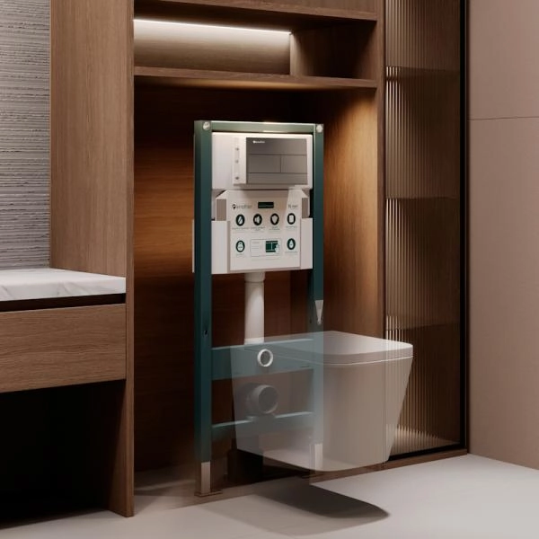 Инсталляция для подвесного унитаза KNOTLOR SPECTRUM ISWC503FG, бирюзовый (серия 2)