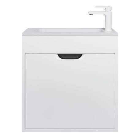 Тумба под раковину для ванной Uperwood Modul 60 см, подвесная, матовая, белая/графит