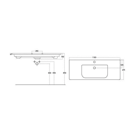 Раковина DREJA SOFT 13120-KL
