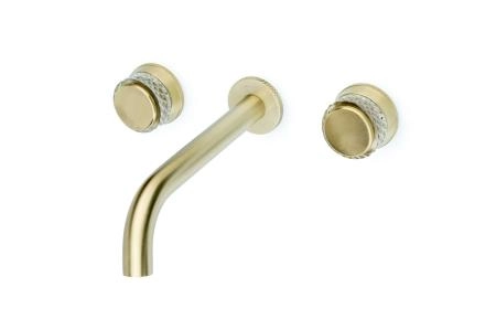 Смеситель из стены Boheme AURA на 3 отв. MAT GOLD 152-2-MG-A
