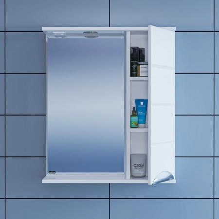 Зеркальный шкаф СаНта Родос 60 правый, с подсветкой (106016)