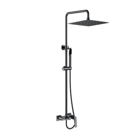 Стойка для душа Boheme со смесителем VENTURO Shine Gun Metall 378-SGM